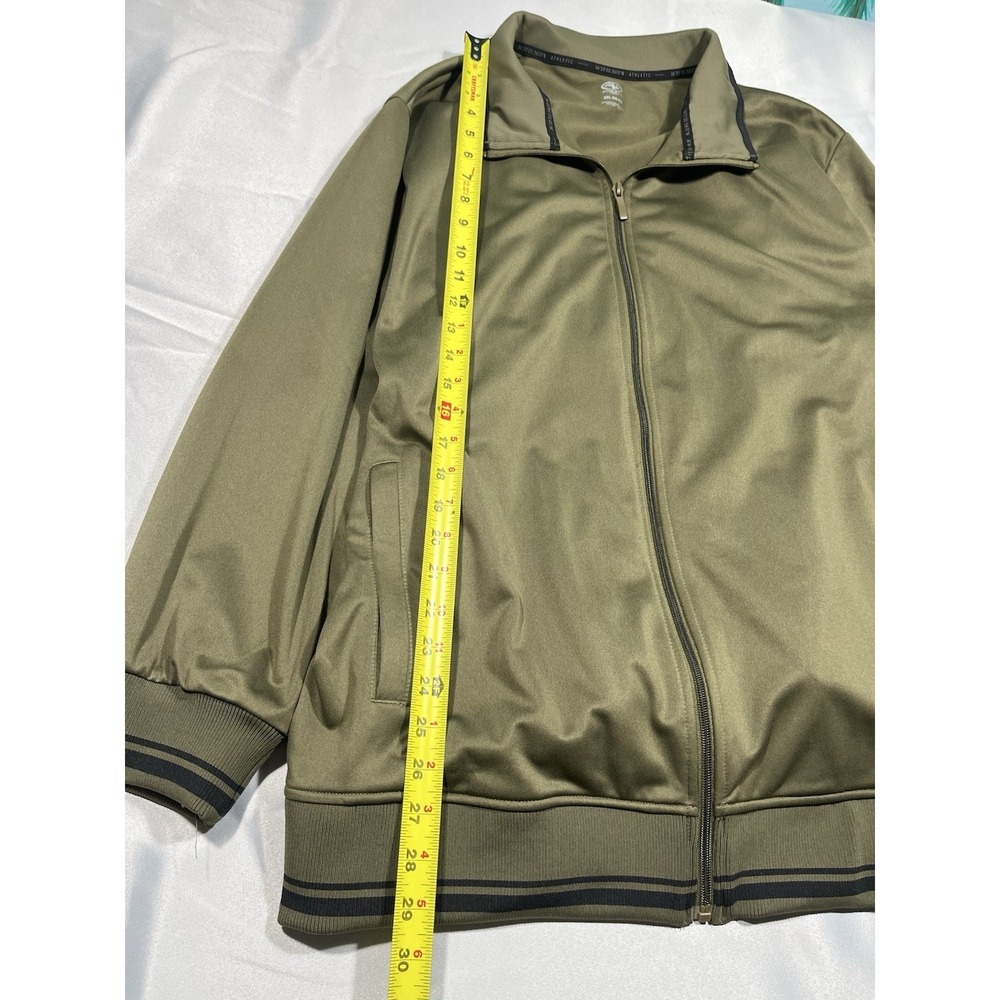 Athletic Brand Men's Light Jacket, Hikers, Natural Green Accent Stripes Men's XL - Picture 3 of 8
